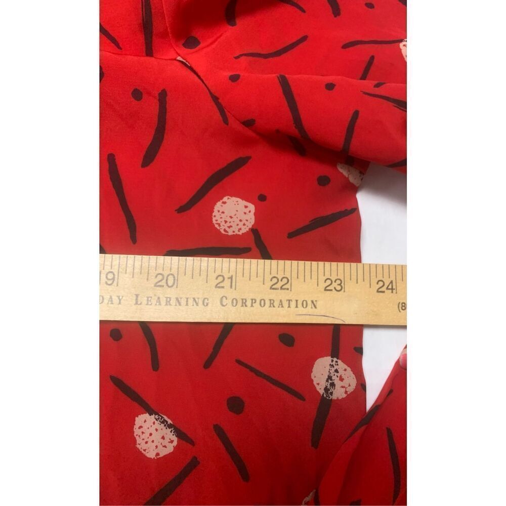 Patterned Button Down Vintage Blouse - image 7